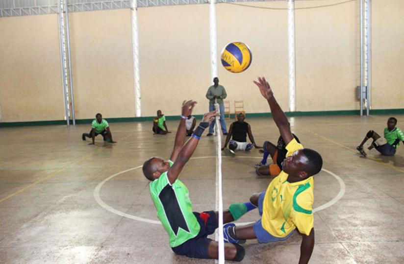 Sitball players  training at NPC gymnasium (Photo-NPC)
