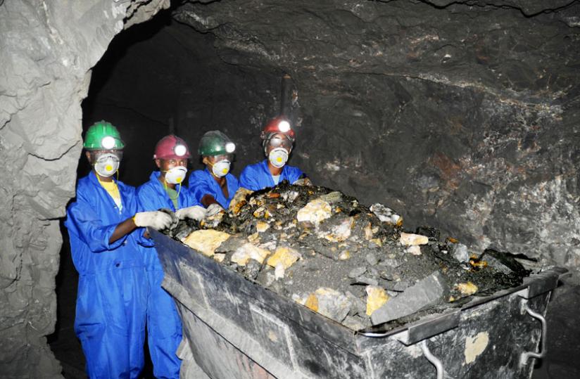 Wolfram miners in the Northern Province at work recently. (File)