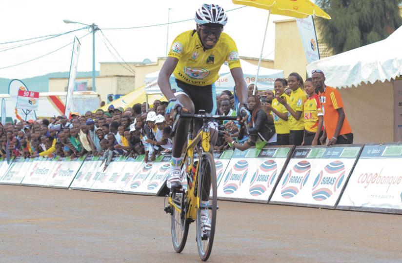 2014 Tour du Rwanda winner Valens Ndayisenga will lead Team Rwanda's charge at the Africa Cycling Championships next month.(File)