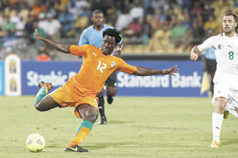 Wilfried Bony scored two goals as Ivory Coast beat Algeria 3-1. (Net photo)