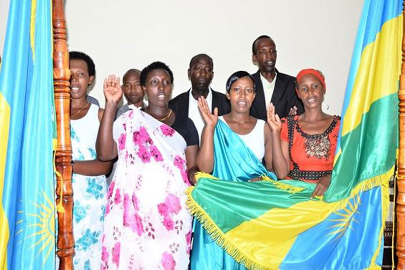 Some of the couples that legalised their marriages in Kamembe Sector, Rusizi District in July last year. (File)
