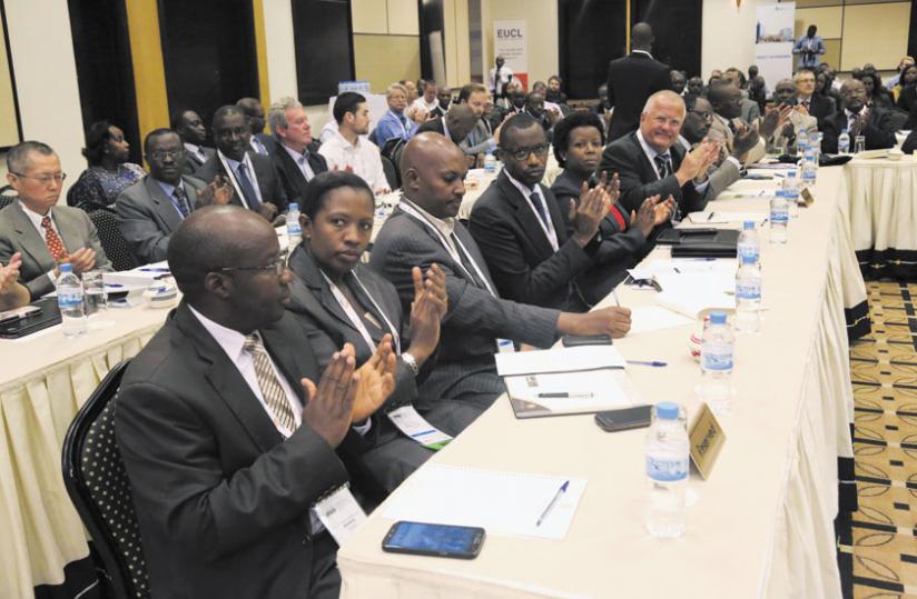 Participants at the Power and infrastructure investment forum in Kigali on Monday. (John Mbanda)