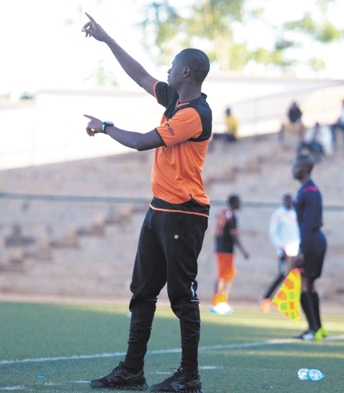 Isonga coach Innocent Seninga yesterday guided his team to their first league win. File