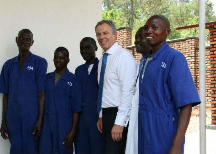 Former UK PM, Tony Blair on an earlier visit. 