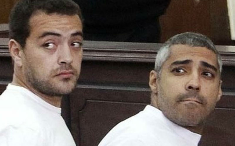 Mohamed Fahmy and Baher Mohamed were imprisoned in June along with Peter Greste.