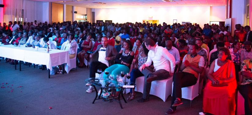 The hall was packed.