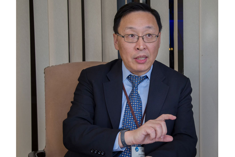 Jingdong during the  interview. (T.Kisambira)