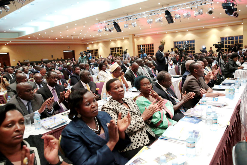  Some of the guests who attended EAC Heads of State Summit in Kampala on November 30, 2013. (File)