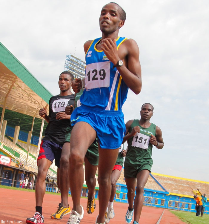 Eric Sebahire (in-front) will captain Team Rwanda at the 41st edition of the biannual event. (Doreen Umutesi)