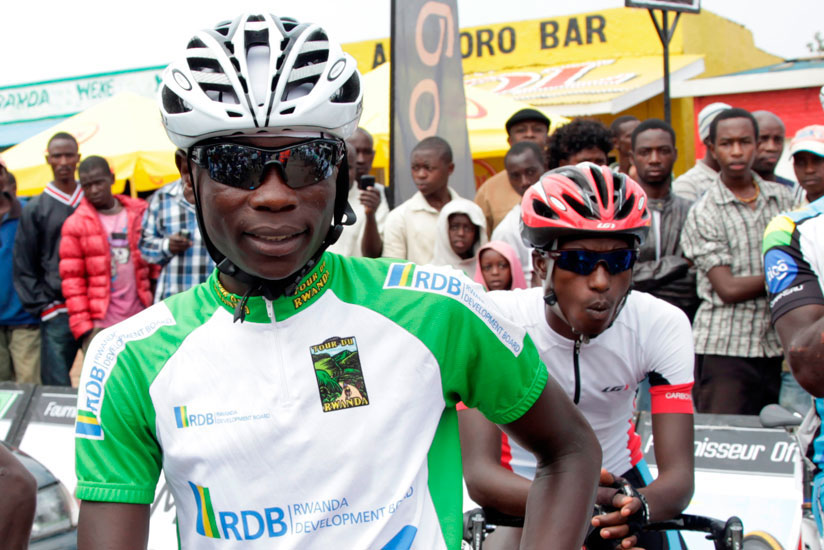 Jean-Bosco Nsengimana, who did not finish Stage 7. (File)