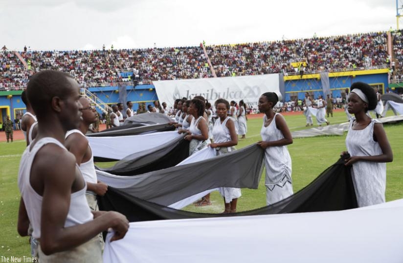 Rwandans commemorate the Genocide last year. (File)