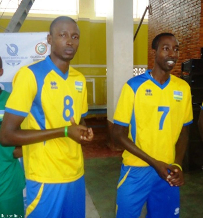 Flavien Ndamukunda (left) and Pierre Marshal Kwizera. (File)