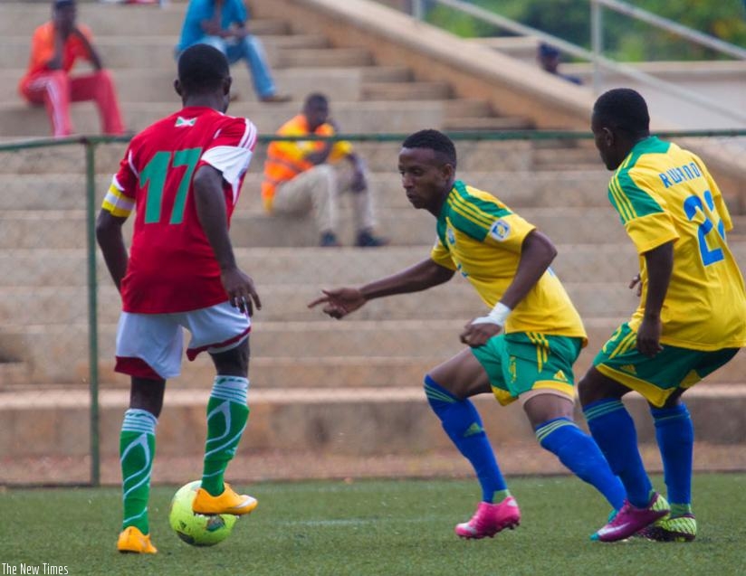 Amavubi have drawn the last three friendly matches, including a 0-0 draw against Burundi (above) on Dec. 20 in Kigali. (T. Kisambira)