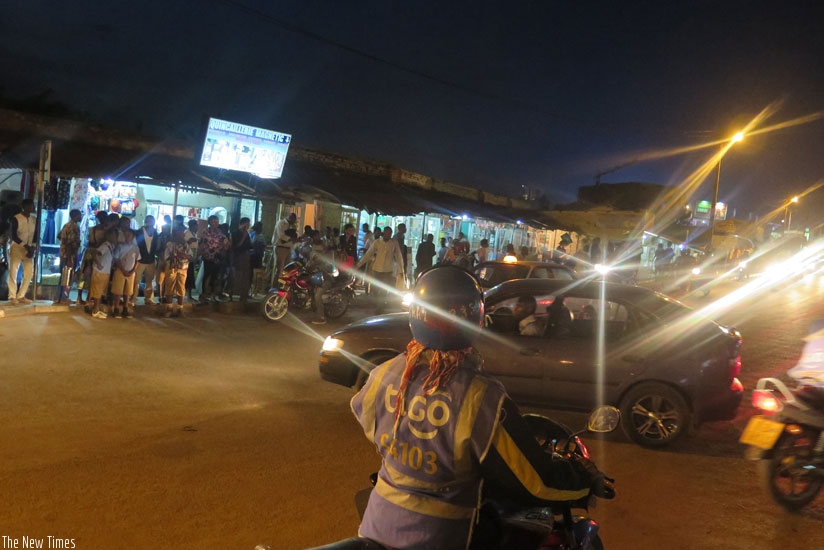 The busy road to Kabeza. (Hassan Mutuhe)