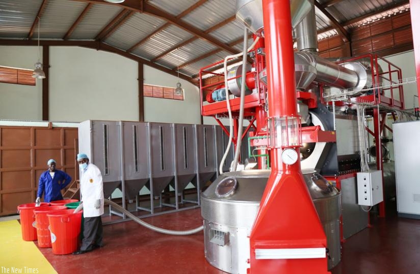 The Gikondo-based coffee factory that was inaugurated on Friday. (John Mbanda)