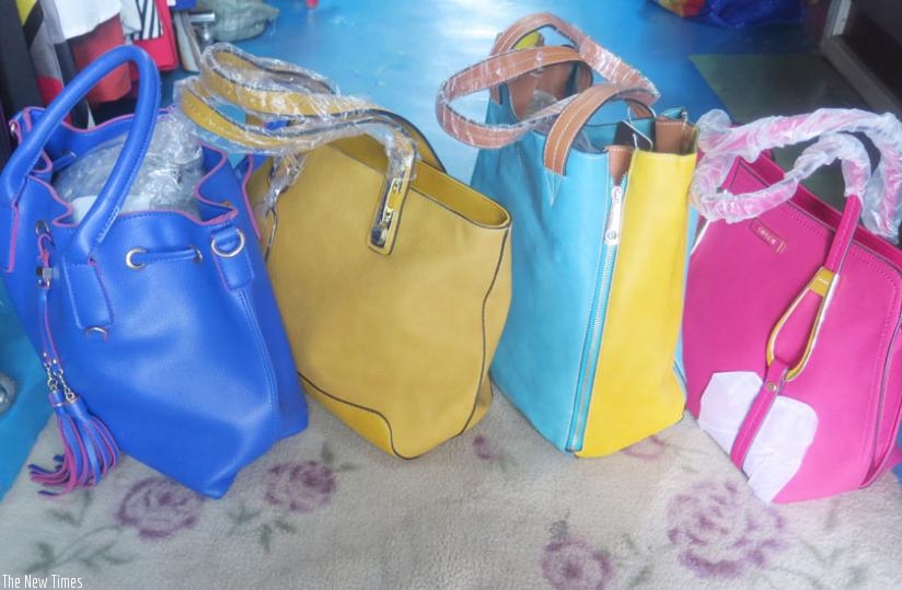 You can get multi-coloured bags in shops around town. (Donah Mbabazi)