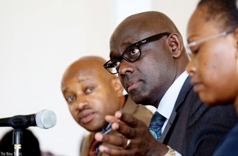 Minister Busingye responds to queries from the Public Accounts Committee yesterday. (Timothy Kisambira)