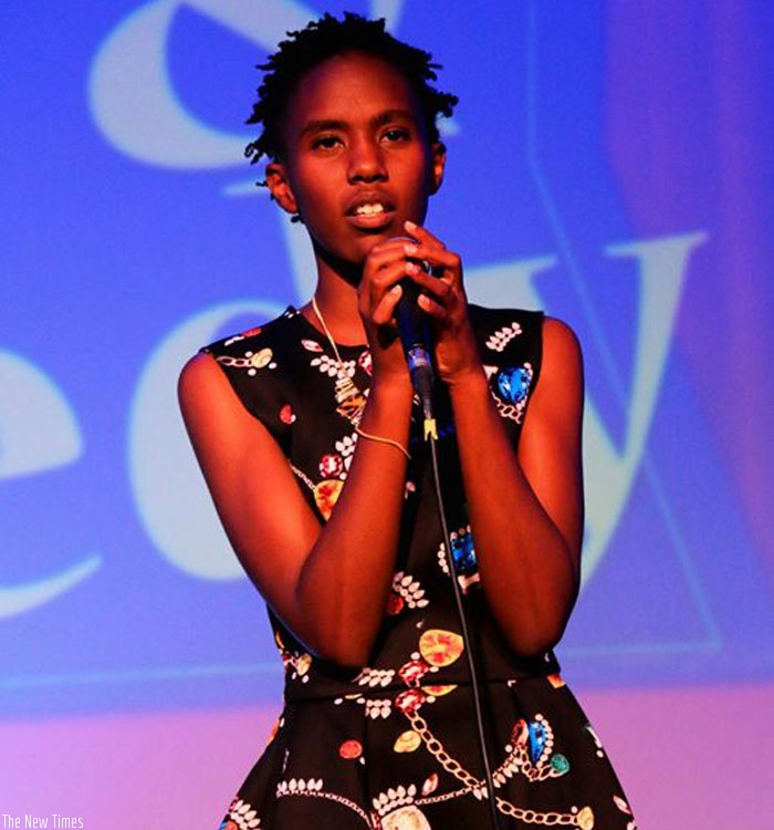 Weya says she was grateful for the opportunity to perform at the Comedy Nights show, held at Kigali Serena hotel, on Feb 28. (Courtesy)