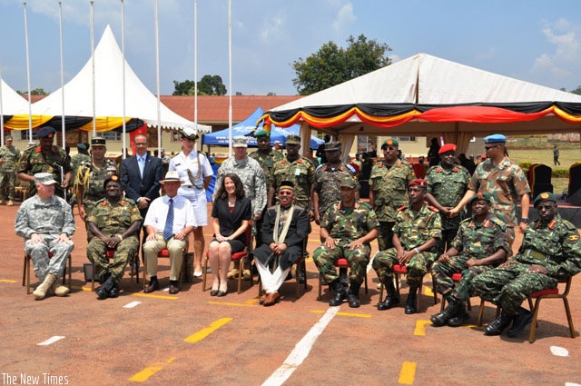 Military personnel,pose in a group photo. (Courtesy)