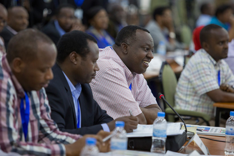 A cross section of senior officials at the 12th National Leaders'  Retreat in Gabiro on March 1. (File)