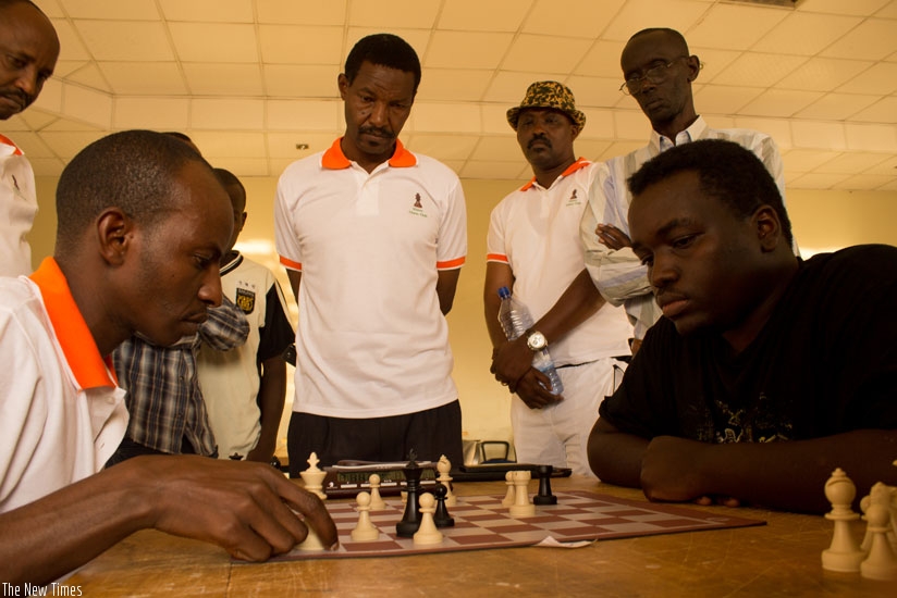 Chess players during a tournament last year. (File)