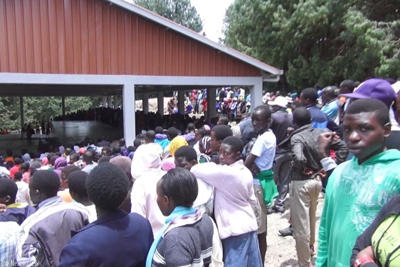 AERG and GAERG members pay tribute to thousands of Tutsi killed in the 1994 Genocide at Bisesero memorial site. (Courtesy)