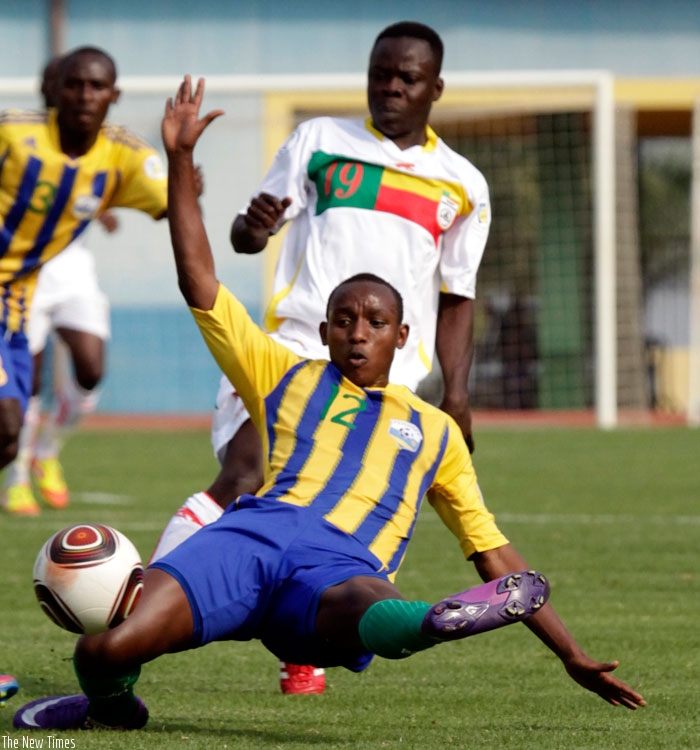 Amavubi midfielder Jean Claude Iranzi is one of the players that new Amavubi coach Johnny Mckinstry will bank on to restore the team to its best. (File)