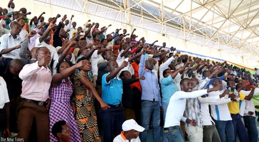 Youth at last yearu2019s Youth Connekt convention in Kigali. (File)