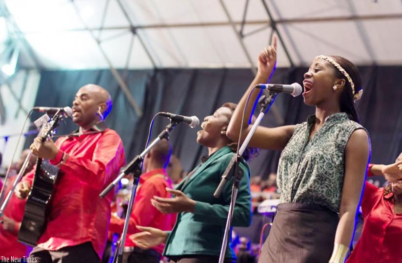The event is led by a strong music team comprised of singers and instrumentalists from different churches across Kigali.