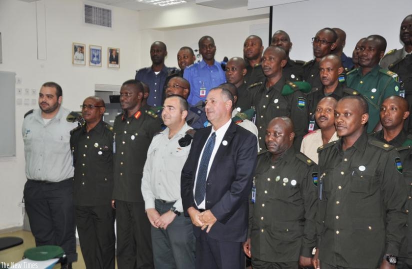 Officers from the Israel Defence Forces hosted their counterparts from the Rwanda Defence Forces Command and Staff College in Nyakinama. The Officers visited Vietnam after completing their tour in Israel. (Courtesy) 