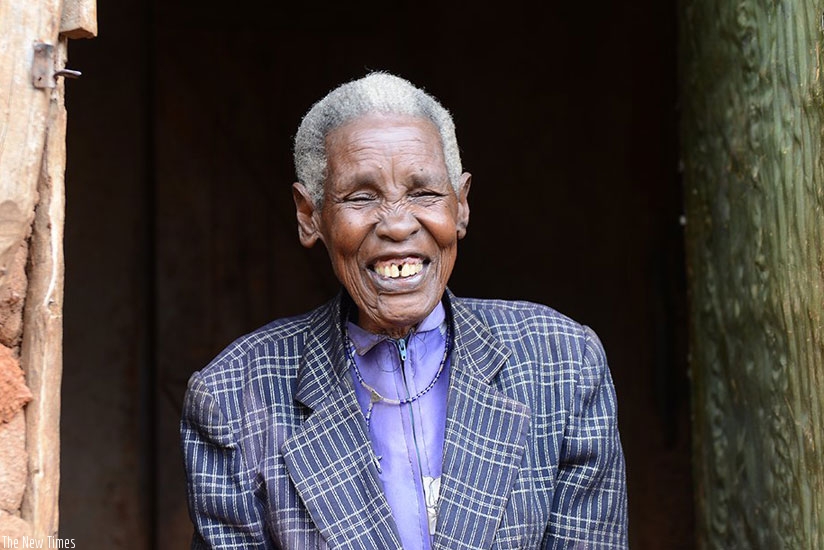 One of the Incike, Rose Nyiramugwera wearing a smile.
