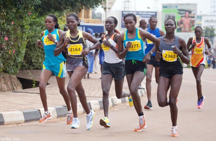 Athletes compete in last year's Kigali Peace Marathon. Over 3500 are expected for this year's edition. (File)
