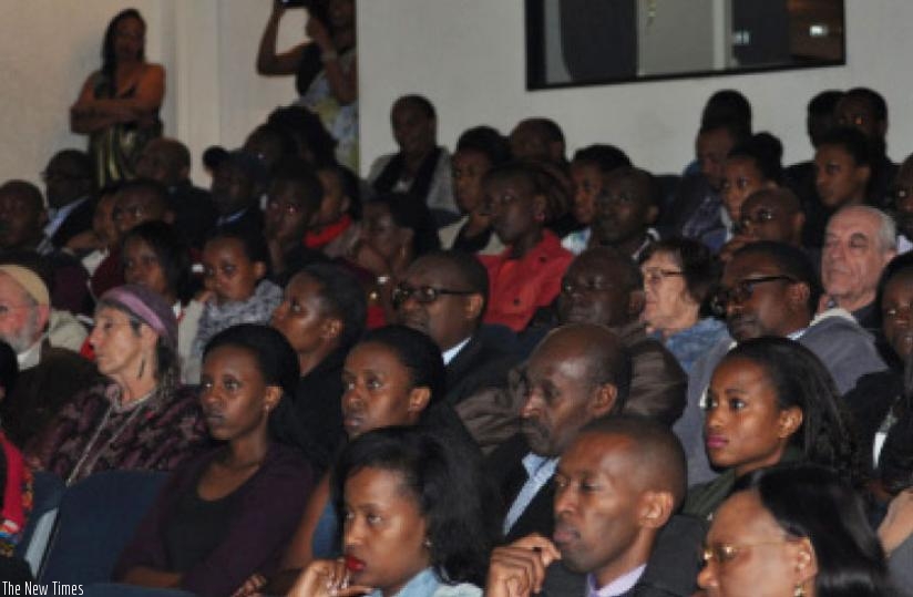 Rwandans and friends of Rwanda in South Africa attend the commemoration event yesterday. (Courtesy)