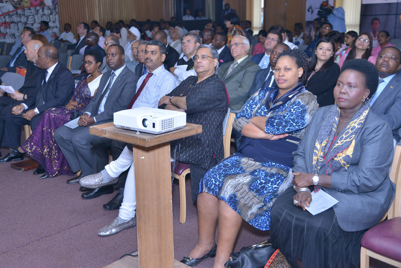 Rwandans and wellwishers attend the commemoration event in New Dehli on Tuesday. (Courtesy)