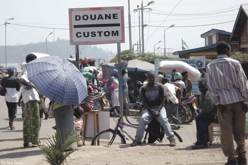 Exchange of goods and services has never been easy for people who live on the border between Rubavu District in the western parts of Rwanda and the city of Goma in the eastern Democratic Republic of Congo. (File)