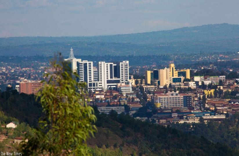 An aerial view of Kigali city. (Timothy Kisambira)