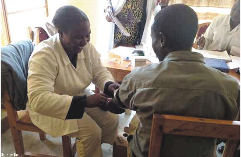 A man takes a voluntary HIV/ Aids test. (File)