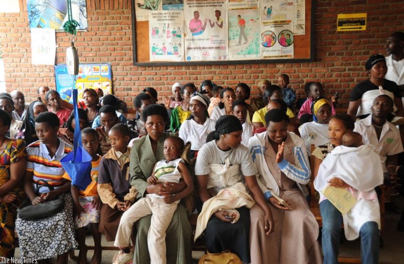 Patients await medical service at Kicukiro Health Centre. (File)