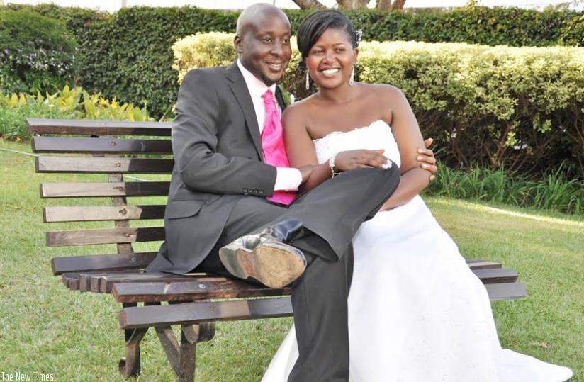 George Kinyera and Olive Uwamaria on their wedding day in 2012. (Courtesy)