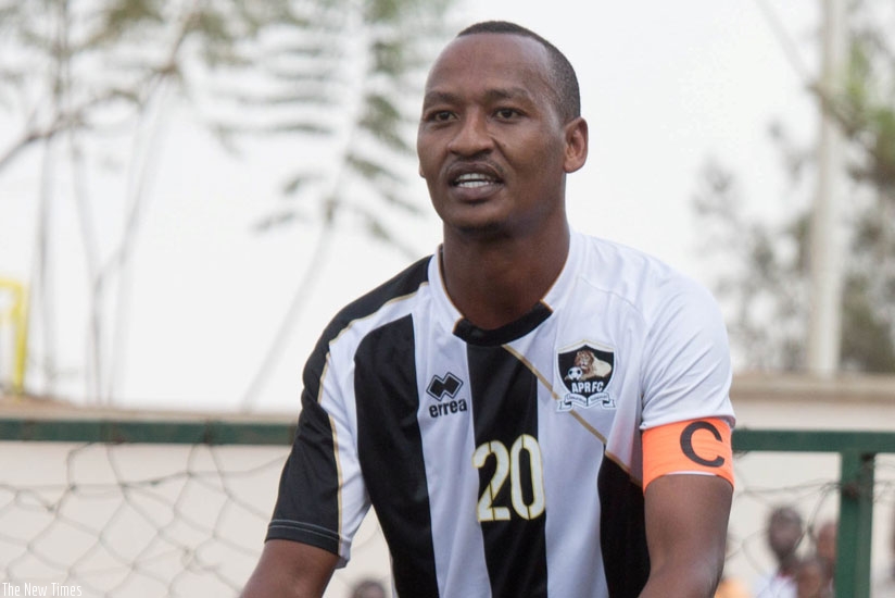 Hegman Ngomarakiza celebrates after scoring for APR. (File)