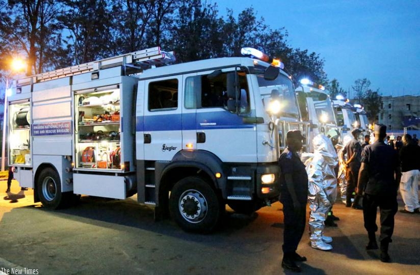 The new fire fighter trucks. (John Mbanda)