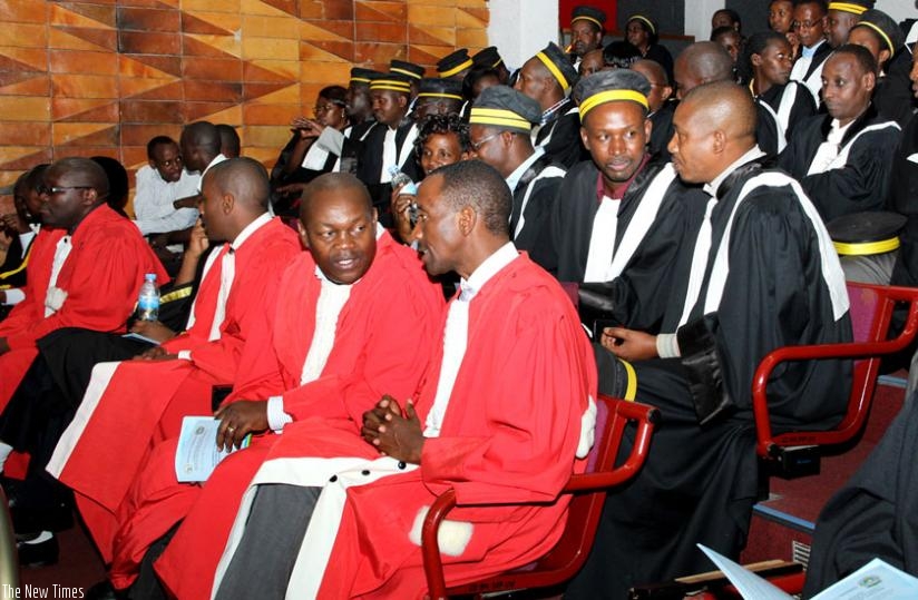 Judicial staff at a function. A new EALA Bill seeks to facilitate cross-border legal practice. (File)