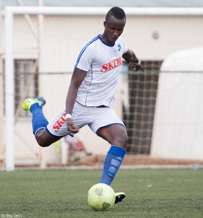 Rayon Sports central defender Faustin Usengimana has caught the eye of U-23 coach Johnny McKinstry. (File)