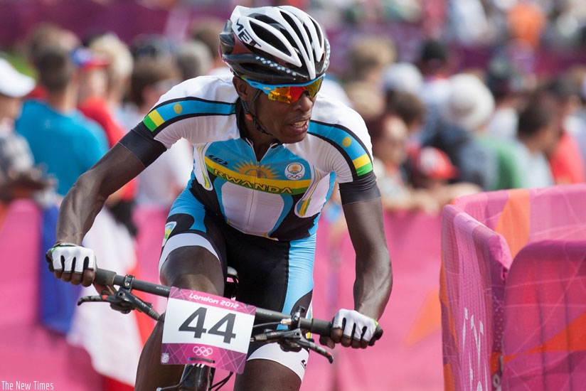 Adrien Niyonshuti became the first black African to compete in the Mountain Bike race at the 2012 London Olympics. (Courtesy)