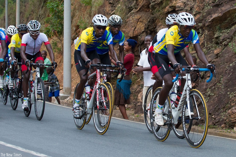 Team Rwanda riders during a previous race. (File)