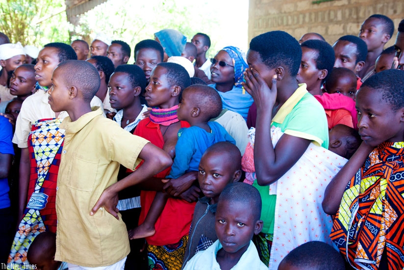 Some of the Burundian children refugees at the Gashora Transit Centre in Bugesera District. (File)