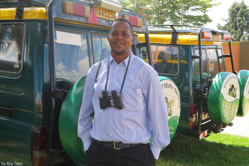 Davidson Mugisha at his office in Kimironko.