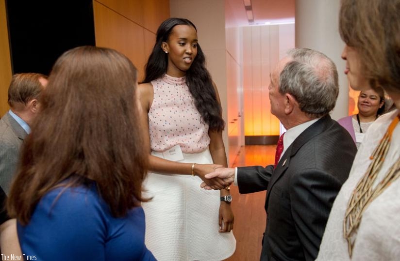 Ange Kagame and Bloomberg Philanthropies CEO Mike Bloomberg. (Courtesy)