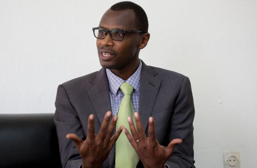 Musafiri during the interview with The New Times last week. (Teddy Kamanzi)