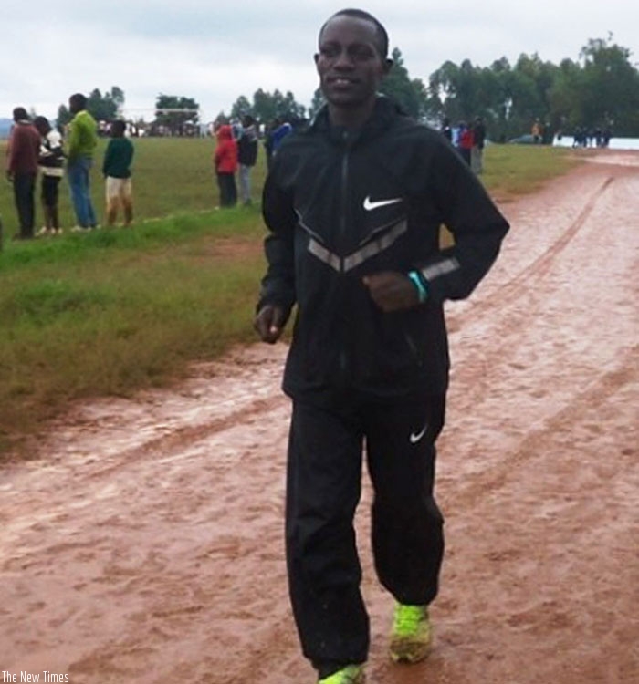 Robert Kajuga is currently training in Gicumbi ahead of making his return to action in the Kigali Peace Marathon. (Courtesy)